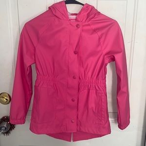 Cat & Jack pink girls rain coat size 7/8